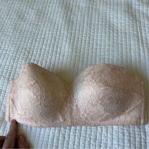La Senza Lace Strapless Bra in Blush